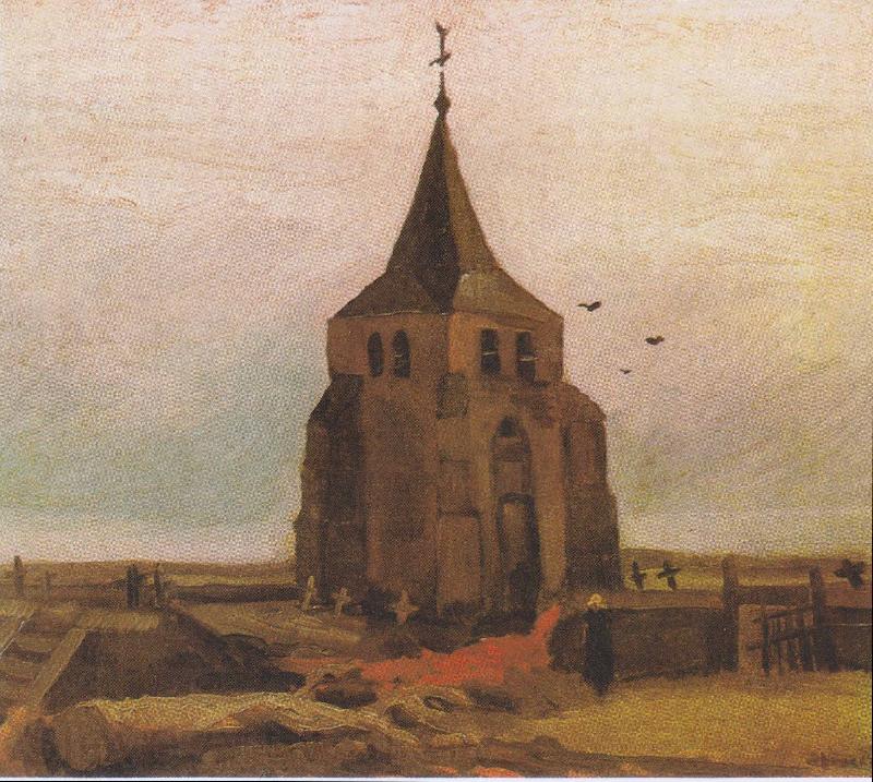 Vincent Van Gogh Old Church Tower at Nuenen Norge oil painting art